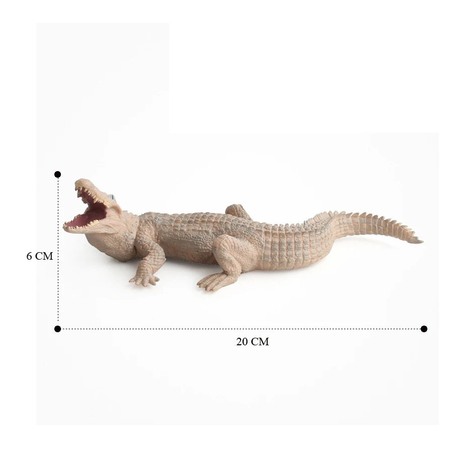 Realistic Plastic Alligator Sarcosuchus Boar Croc Crocodile Wild Animal Model Toy Figurines Party Favors Cake Toppers For Kids