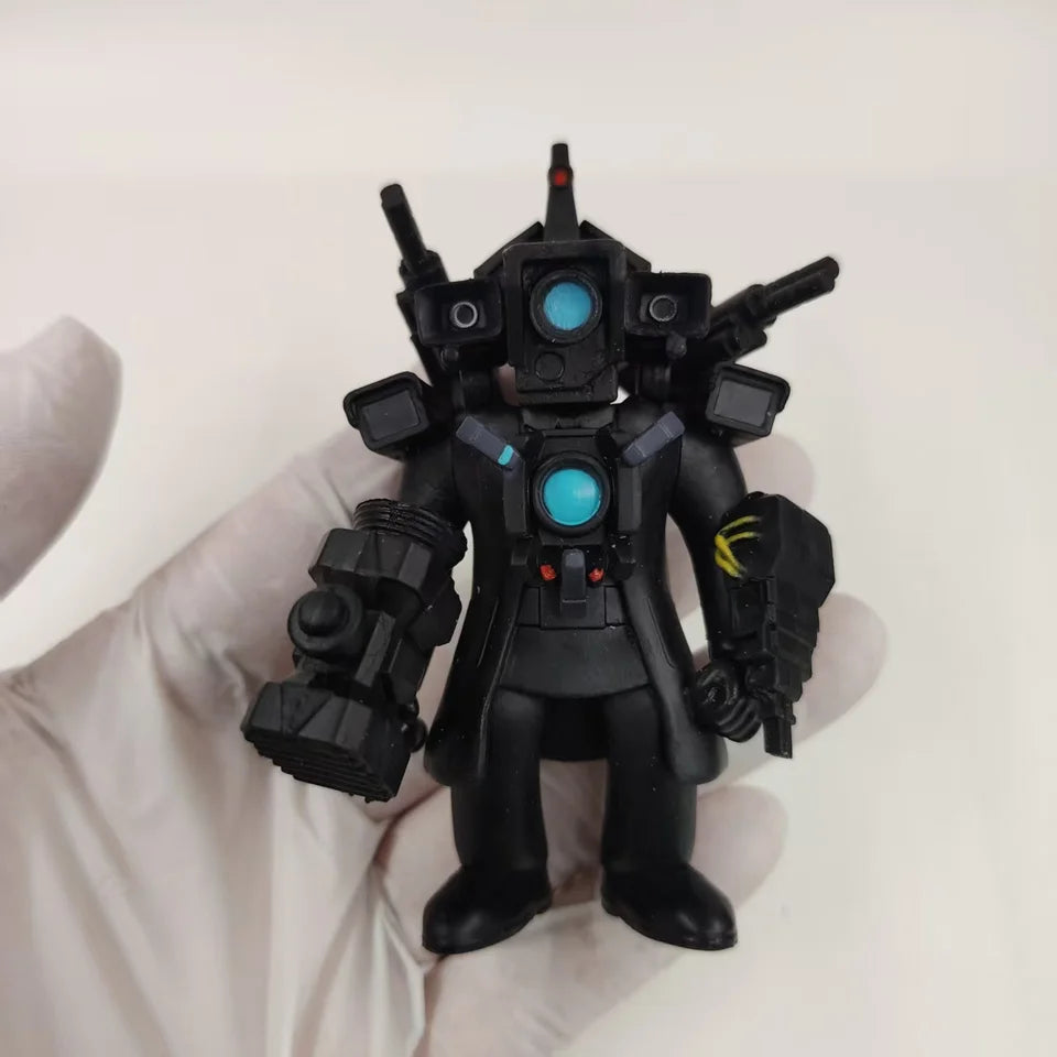Original Skibidi Toilet Man Toy Monitor Man Titan Speaker Man Titan TV Man PVC Action Figure Model Toys Collection Kid Doll Gift