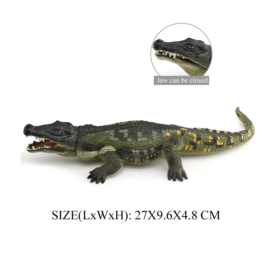 Realistic Plastic Alligator Sarcosuchus Boar Croc Crocodile Wild Animal Model Toy Figurines Party Favors Cake Toppers For Kids