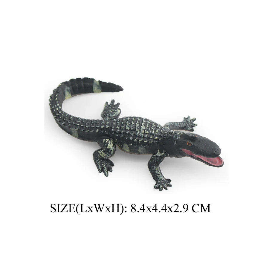 Realistic Plastic Alligator Sarcosuchus Boar Croc Crocodile Wild Animal Model Toy Figurines Party Favors Cake Toppers For Kids