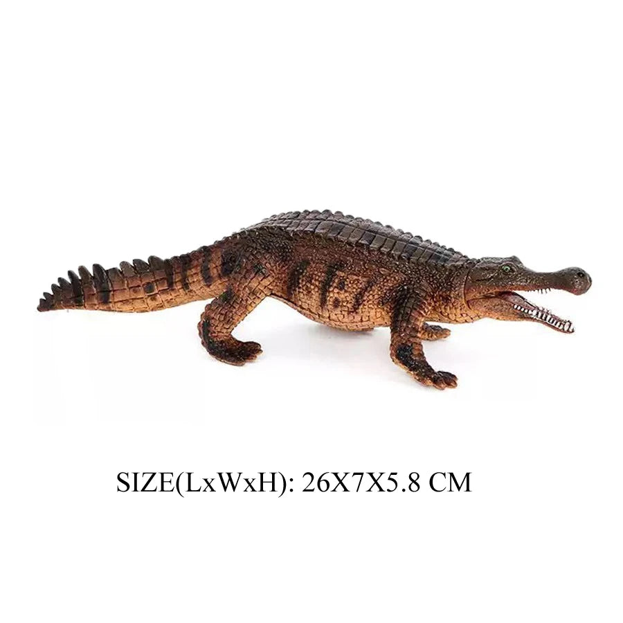 Realistic Plastic Alligator Sarcosuchus Boar Croc Crocodile Wild Animal Model Toy Figurines Party Favors Cake Toppers For Kids