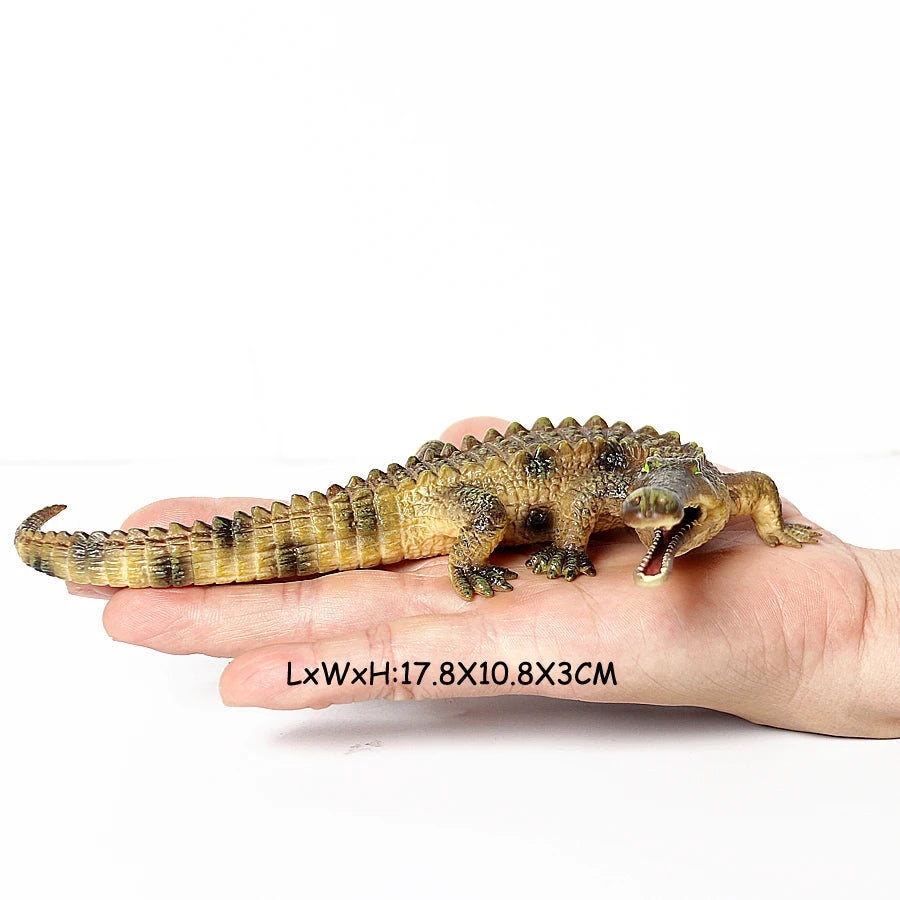 Realistic Plastic Alligator Sarcosuchus Boar Croc Crocodile Wild Animal Model Toy Figurines Party Favors Cake Toppers For Kids