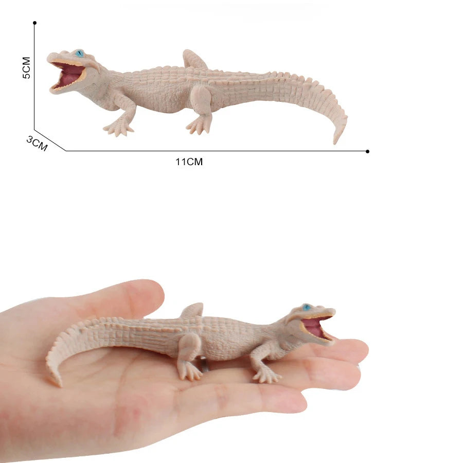 Realistic Plastic Alligator Sarcosuchus Boar Croc Crocodile Wild Animal Model Toy Figurines Party Favors Cake Toppers For Kids