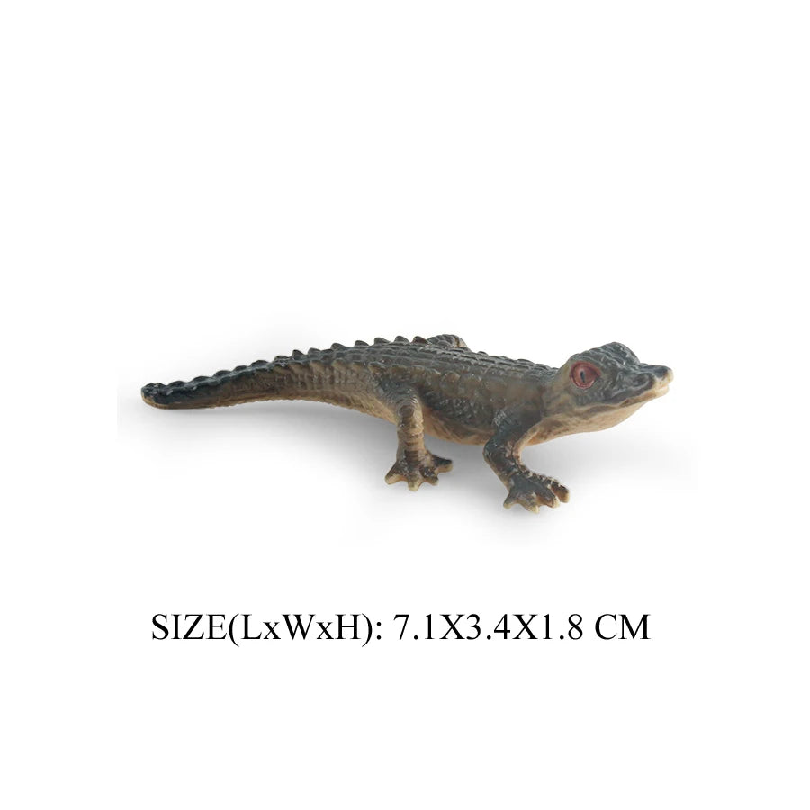 Realistic Plastic Alligator Sarcosuchus Boar Croc Crocodile Wild Animal Model Toy Figurines Party Favors Cake Toppers For Kids