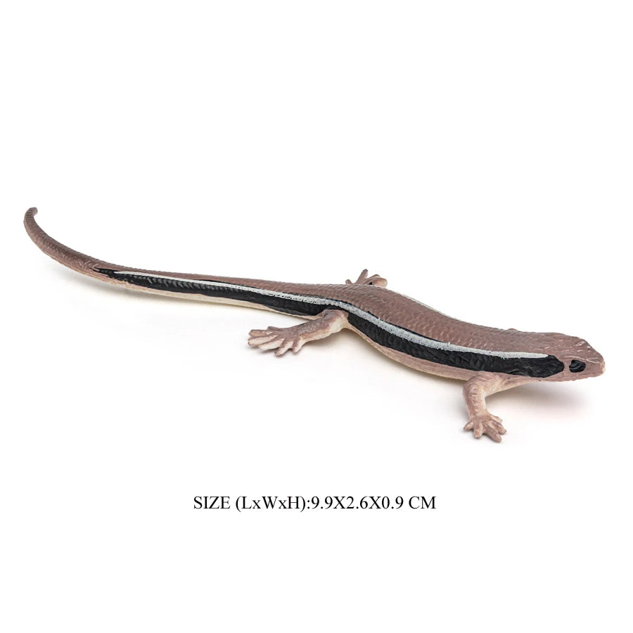 Plastic Reptile Model Figure Leopard Gecko Grass Lizard  Wilde Life Creatures Figurine For Cake Decoration Prank Props Toys
