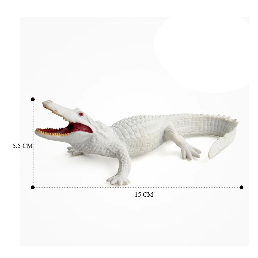 Realistic Plastic Alligator Sarcosuchus Boar Croc Crocodile Wild Animal Model Toy Figurines Party Favors Cake Toppers For Kids