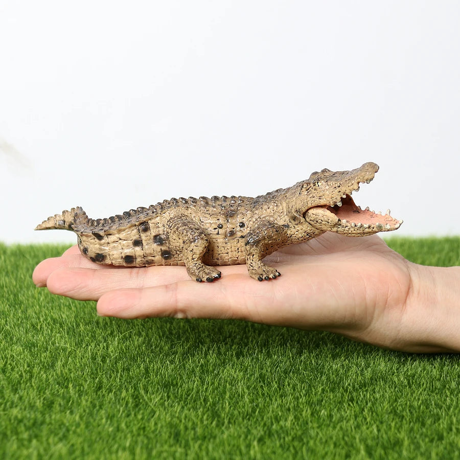 Realistic Plastic Alligator Sarcosuchus Boar Croc Crocodile Wild Animal Model Toy Figurines Party Favors Cake Toppers For Kids