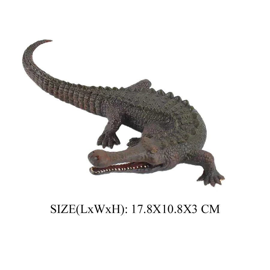 Realistic Plastic Alligator Sarcosuchus Boar Croc Crocodile Wild Animal Model Toy Figurines Party Favors Cake Toppers For Kids