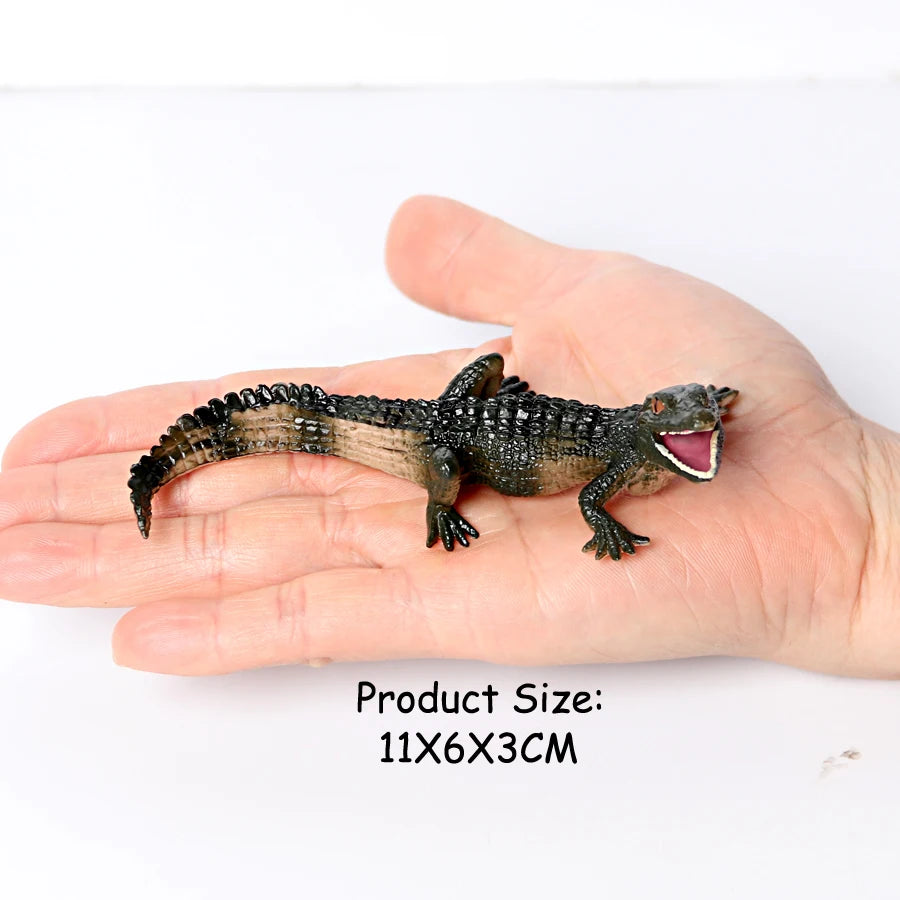 Realistic Plastic Alligator Sarcosuchus Boar Croc Crocodile Wild Animal Model Toy Figurines Party Favors Cake Toppers For Kids