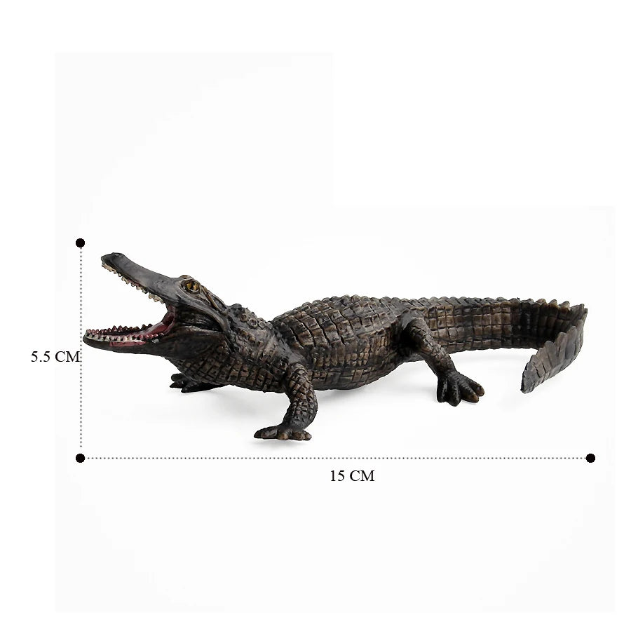 Realistic Plastic Alligator Sarcosuchus Boar Croc Crocodile Wild Animal Model Toy Figurines Party Favors Cake Toppers For Kids