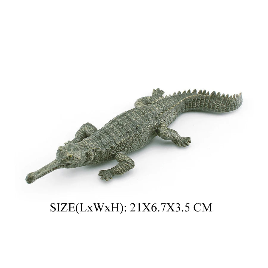 Realistic Plastic Alligator Sarcosuchus Boar Croc Crocodile Wild Animal Model Toy Figurines Party Favors Cake Toppers For Kids