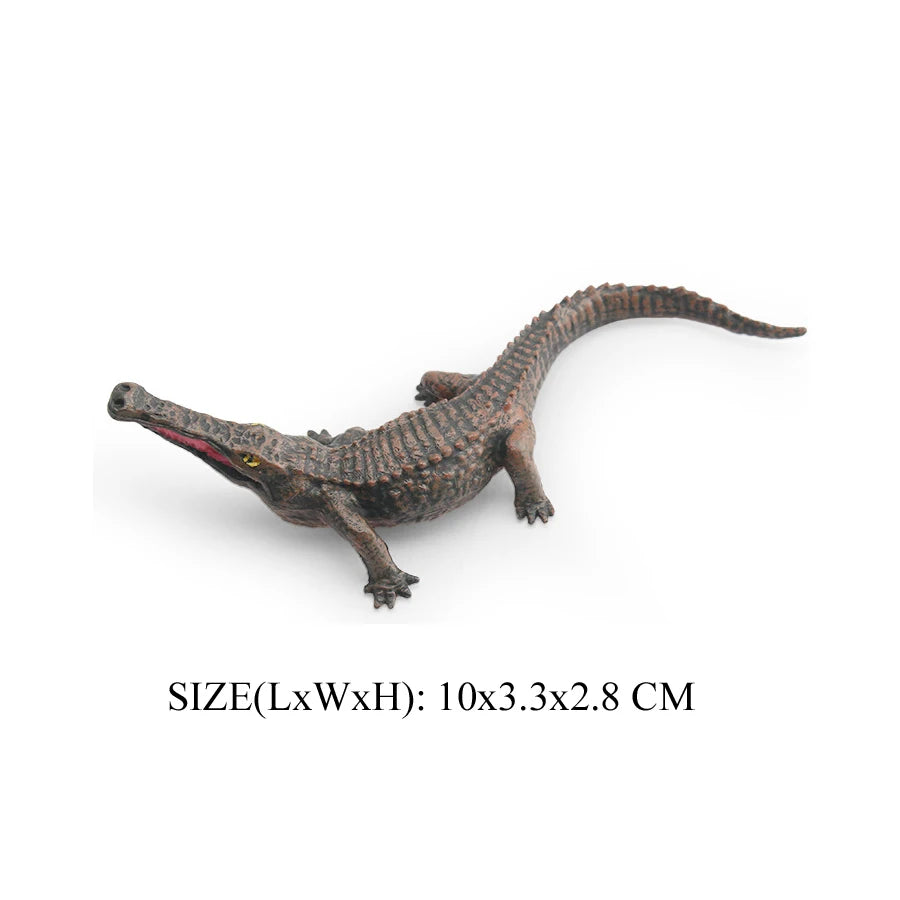 Realistic Plastic Alligator Sarcosuchus Boar Croc Crocodile Wild Animal Model Toy Figurines Party Favors Cake Toppers For Kids