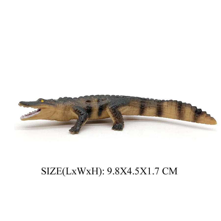 Realistic Plastic Alligator Sarcosuchus Boar Croc Crocodile Wild Animal Model Toy Figurines Party Favors Cake Toppers For Kids
