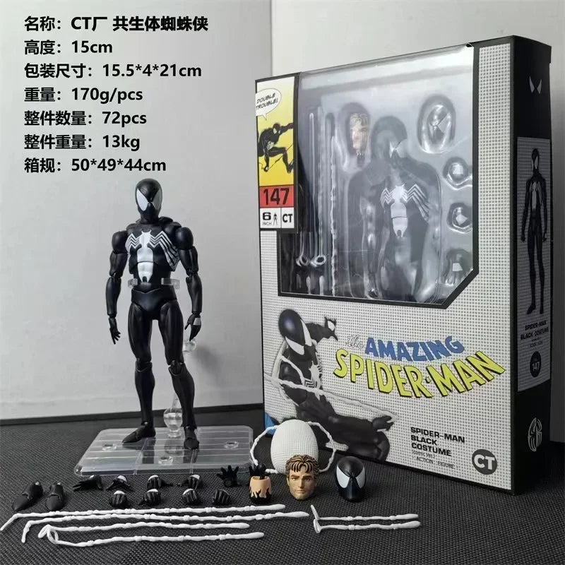 Mafex 088 Spider-Man Venom Comic Ver. Re-Release Action Figure Anime The Amazing Spiderman Collectible Toys Gifts