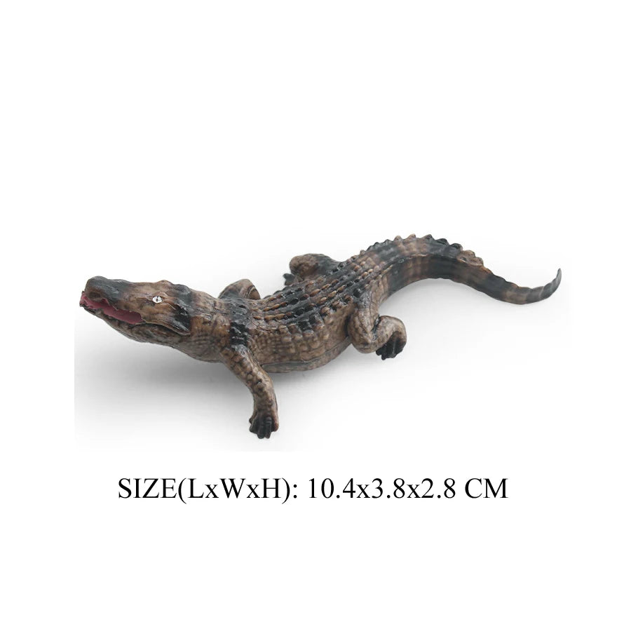 Realistic Plastic Alligator Sarcosuchus Boar Croc Crocodile Wild Animal Model Toy Figurines Party Favors Cake Toppers For Kids