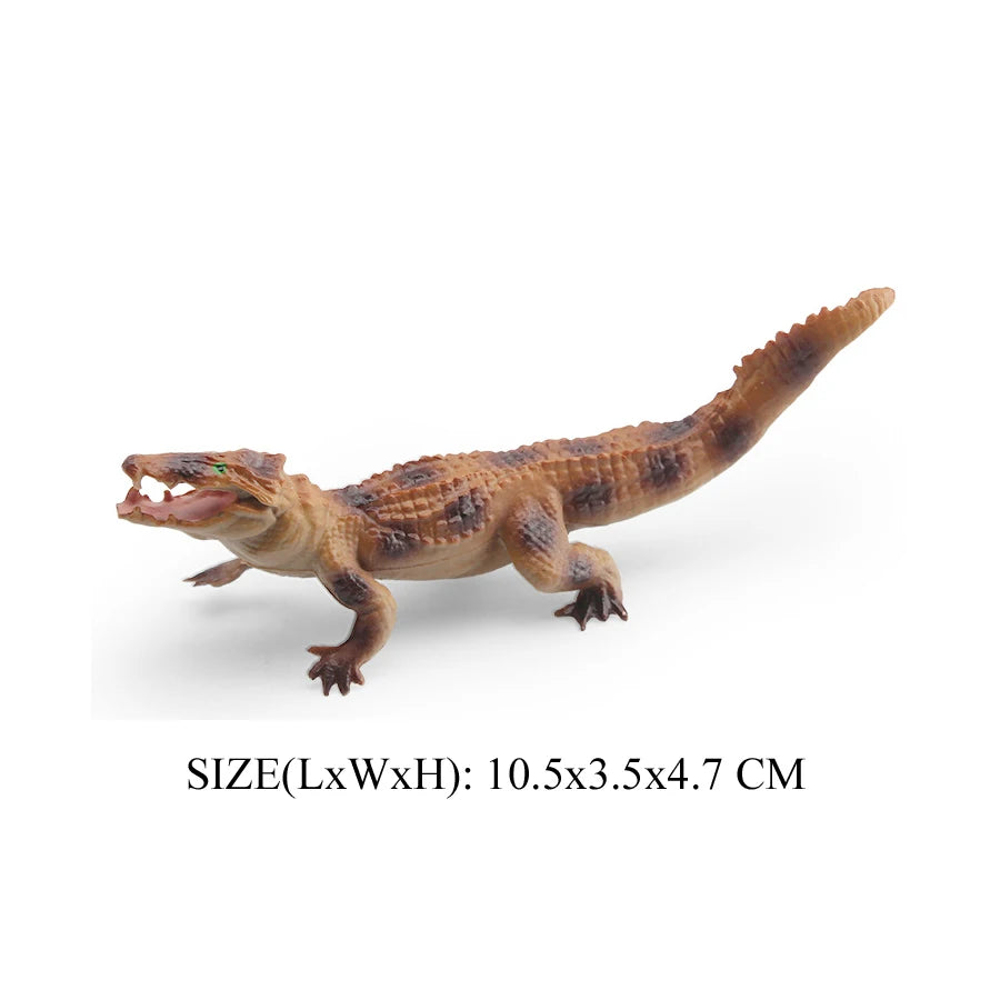 Realistic Plastic Alligator Sarcosuchus Boar Croc Crocodile Wild Animal Model Toy Figurines Party Favors Cake Toppers For Kids