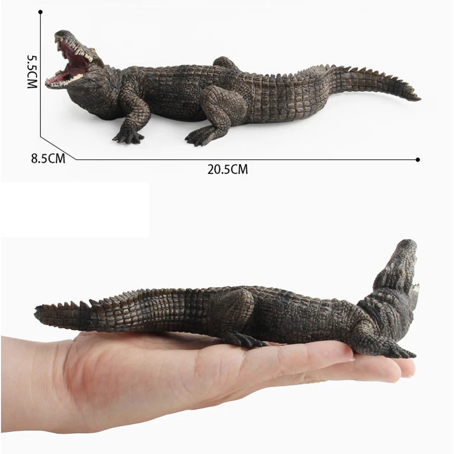 Realistic Plastic Alligator Sarcosuchus Boar Croc Crocodile Wild Animal Model Toy Figurines Party Favors Cake Toppers For Kids