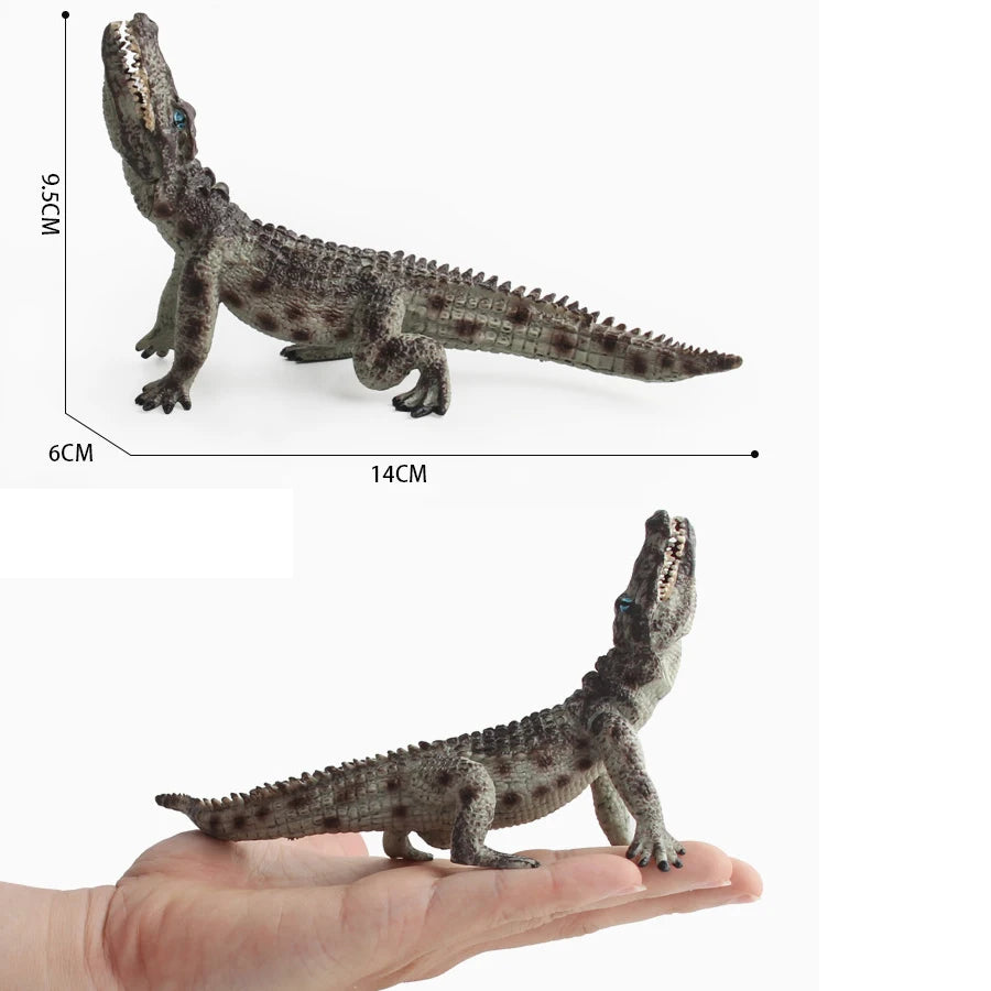 Realistic Plastic Alligator Sarcosuchus Boar Croc Crocodile Wild Animal Model Toy Figurines Party Favors Cake Toppers For Kids